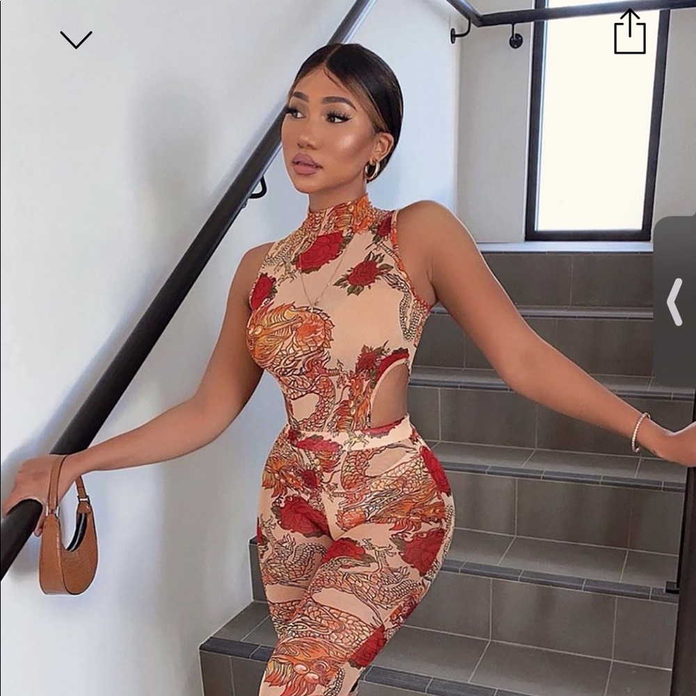 Mesh jumpsuit